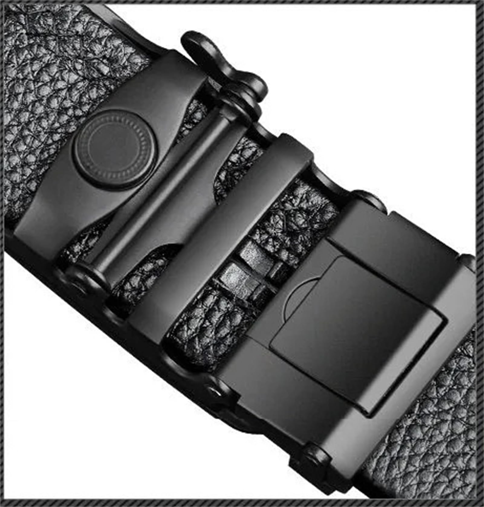Ceinture Homme Cuir Ceinture pour Hommes en Cuir Souple avec Auto-Boucle Décontracté Et Polyvalent pour Les Jeans