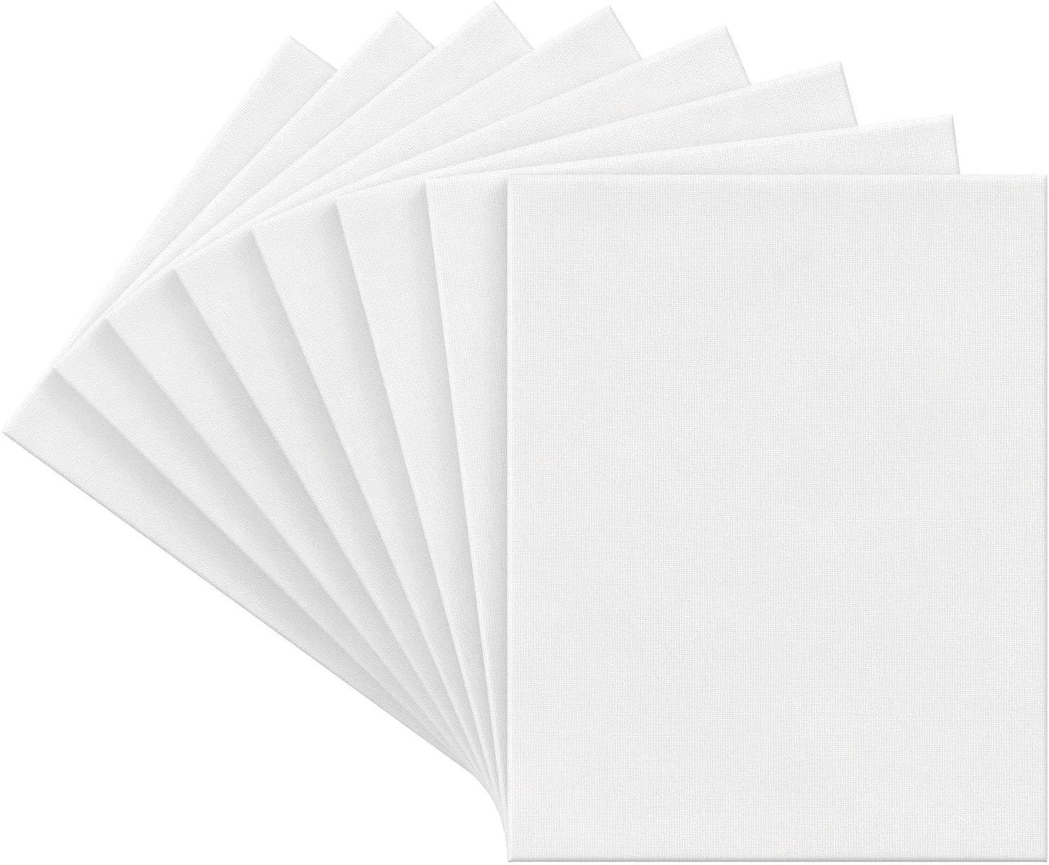 Arteza 11x14 Inch Stretched Canvas, Classic Pack of 8, Primed, 100% Cotton, Art Supplies for Painting, Acrylic Pouring, Oil Paint & Wet Art Media, Canvases for Artist, Hobby Painters & Beginner : Everything Else