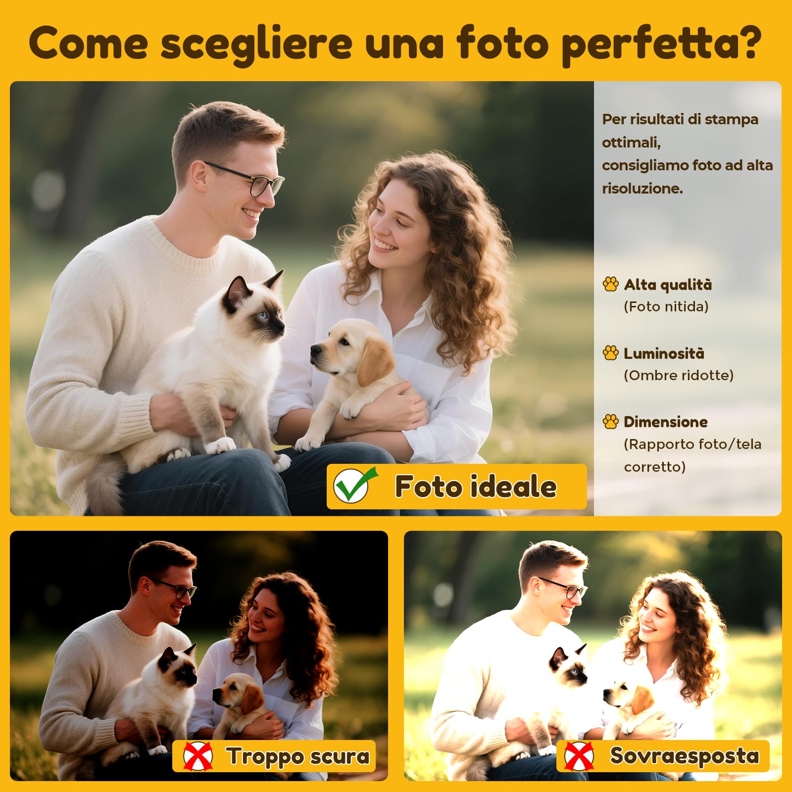Bemaystar Diamond Painting Personalizzato con Texto - Personalizzata con Diamanti Diamond Painting Kit Completo Quadri con Perline Pittura Diamante Quadro Personalizzato con Foto - 60x80