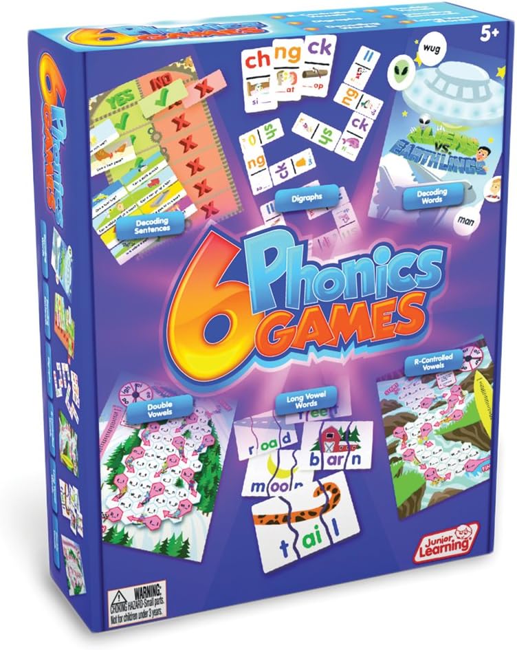 Junior Learning Different Phonics Games (Set of 6)