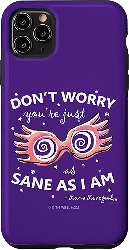 Carcasa blanca para iPhone 11 Pro Max Harry Potter Luna Lovegood Spectrespecs