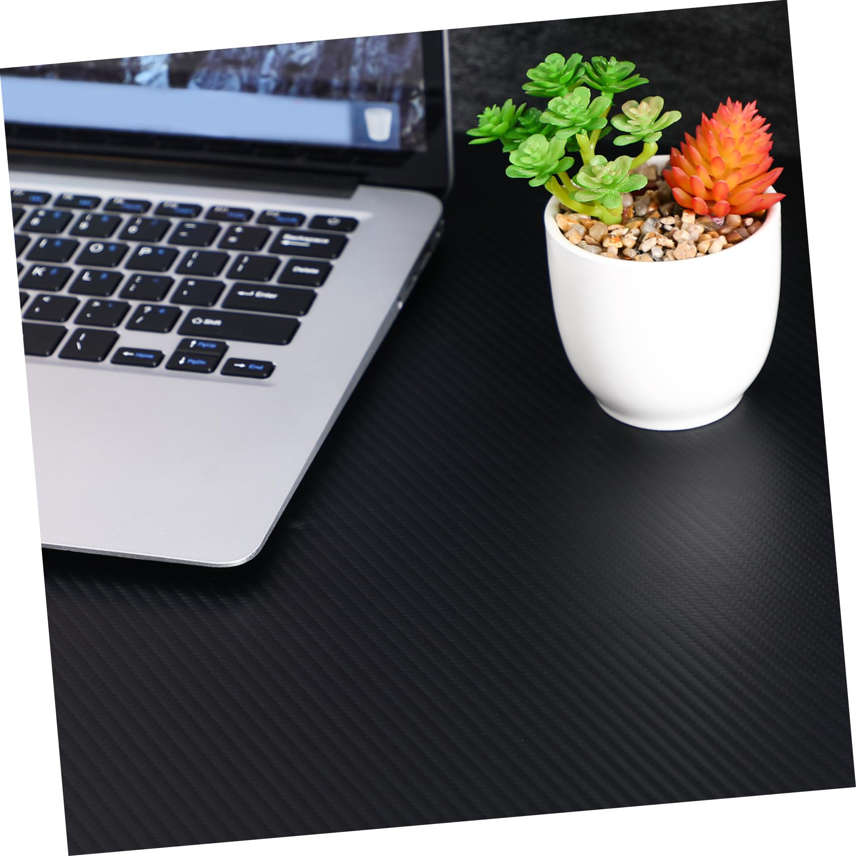 Tapis de Souris Gaming Grand en PU et Liège Noir Antidérapant