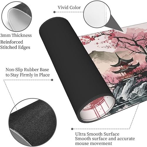 Miniatura 4 de Cool Galaxy Nebula - Alfombrilla para mouse de 11.8 x 31.5 pulgadas, accesorios de escritorio, base de goma antideslizante grande y extendida con