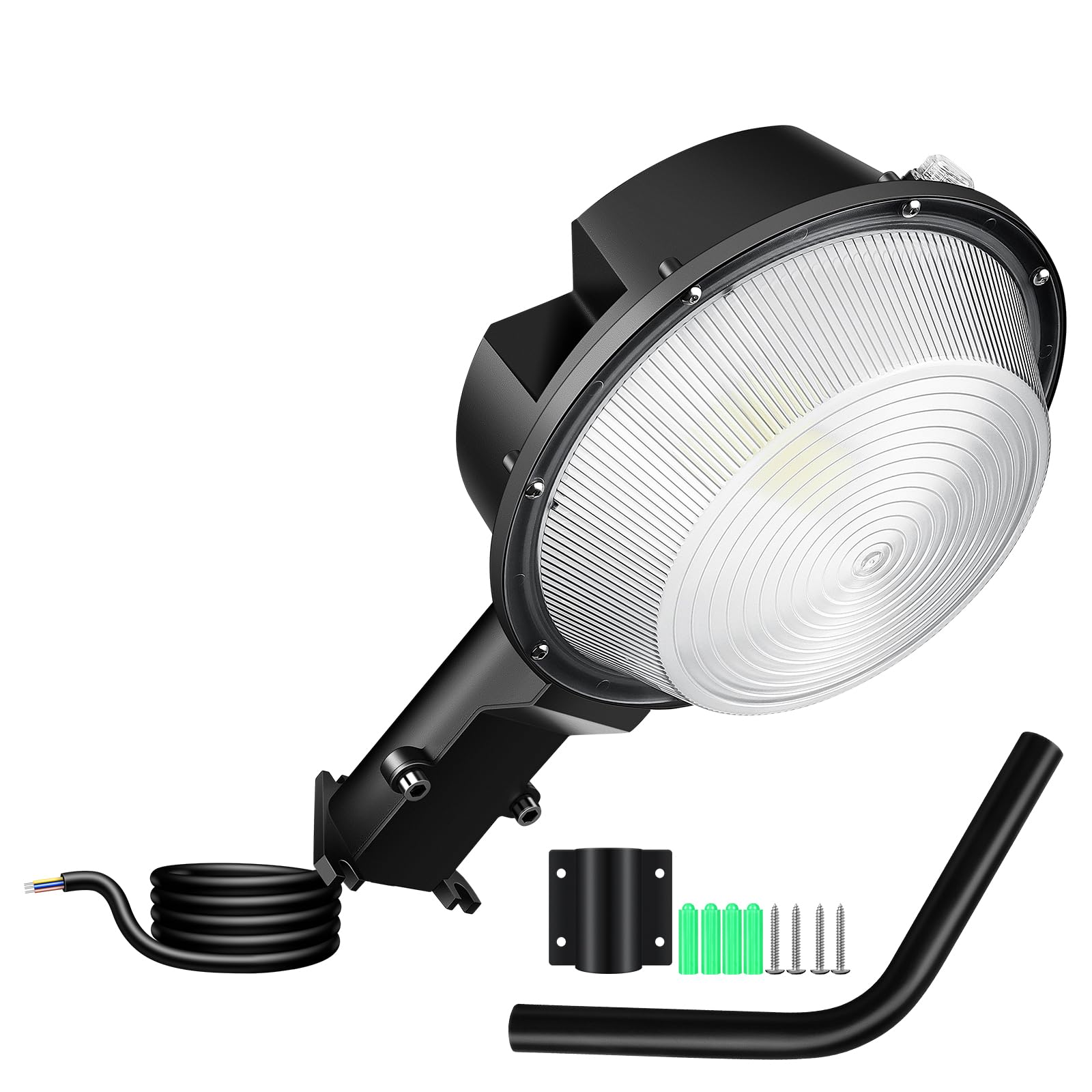 RIGIDON Réverbère Extérieur LED 100W 10000LM IP66 Éclairage Public Projecteur Blanc
