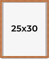 Vista 235 de Marco marrón de 18 x 24 pulgadas, marco de madera maciza de nuez de miel, ancho de moldeo de 0.875 pulgadas, profundidad de rabo de 0.875 pulgadas