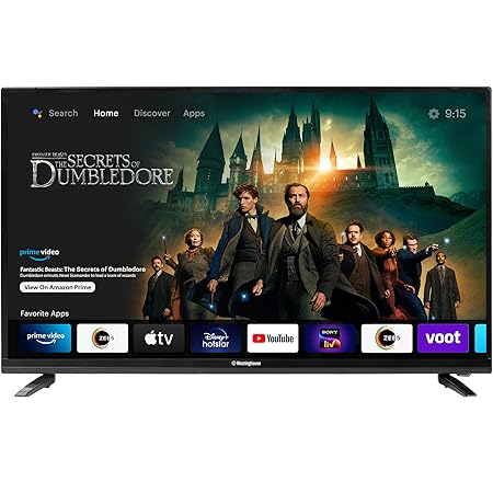 Westinghouse 98 cm (40 inches) Full HD Smart Certified Android LED TV WH40SP50 (Black)
