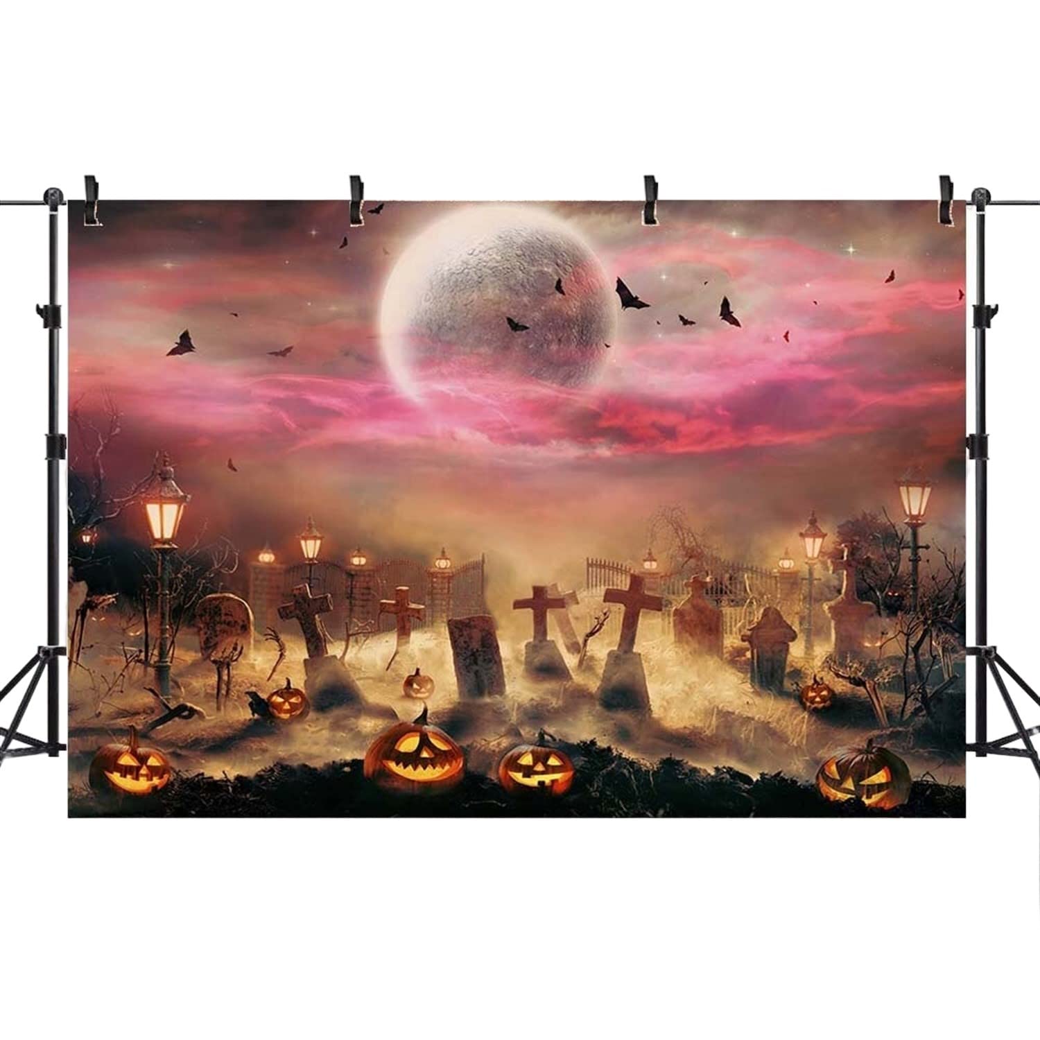 Amazon.co.jp: バック紙 背景紙 パンプキン 満月 ハロウィン ウィッチ