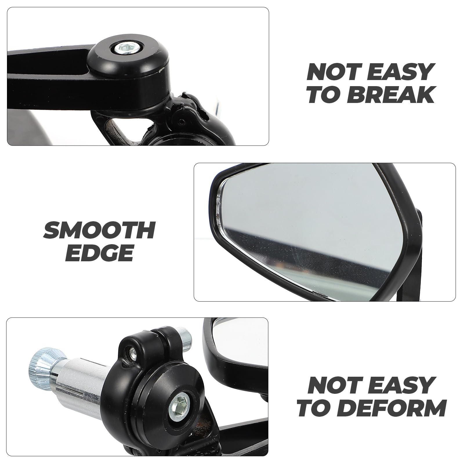Specchietti Ampio Visivo Retrovisori 22mm Moto in Lega di Alluminio e Abs e Design Semplice per Scooter e Naked Motociclistica