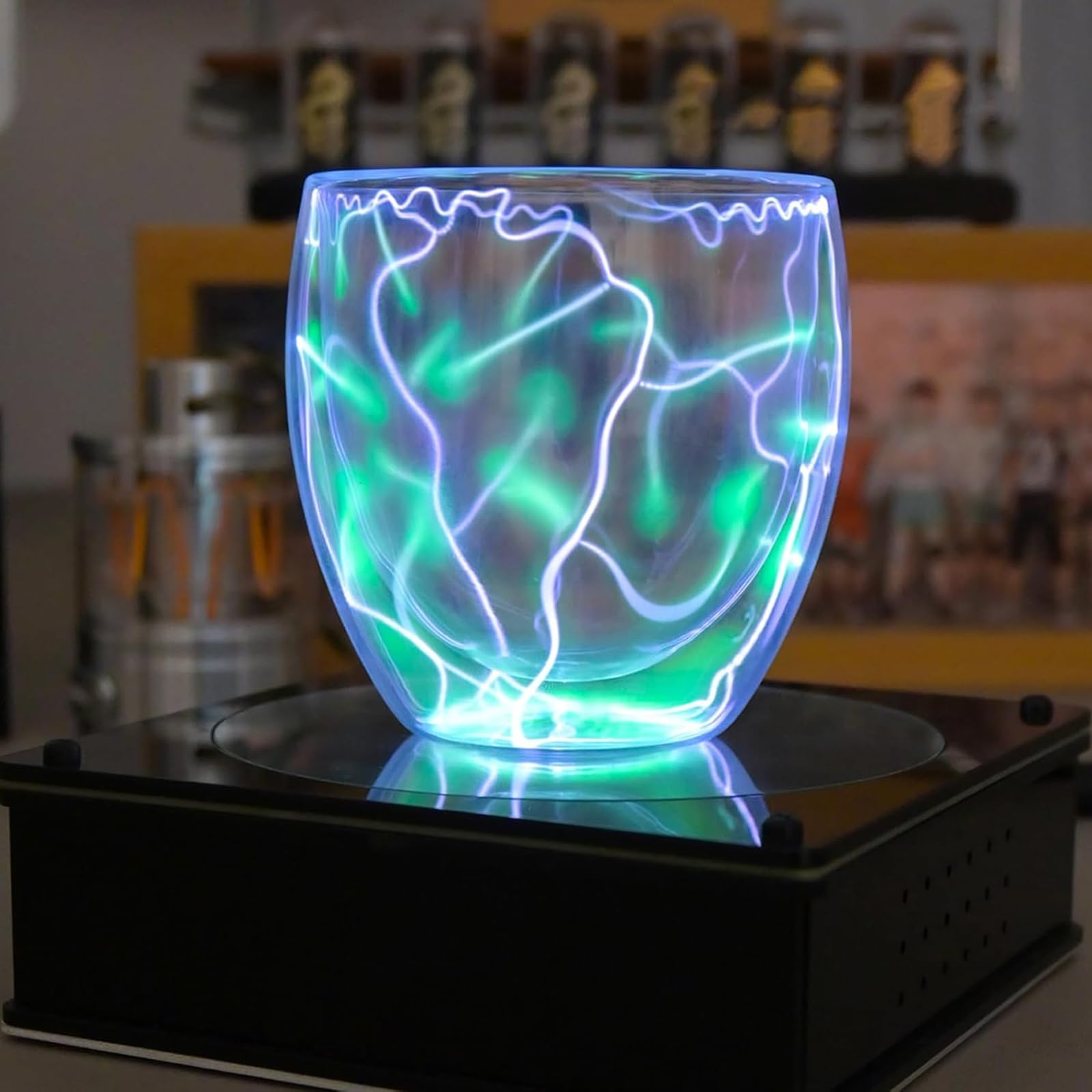 Lampada a sfera al plasma, luce elettrica sensibile al tocco, decorazione educativa scientifica per feste, idea regalo unica per gli appassionati di scienza, illuminazione di segnale all'aperto