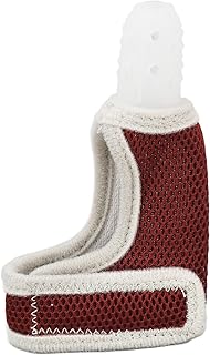 Parada de Sucção de Dedo, Protetor de Polegar Ajustável Com Pulseira, Kit de Tratamento de Sucção de Dedo de Silicone, Protetor de Dedo para Bebês de 3 a 36 Meses