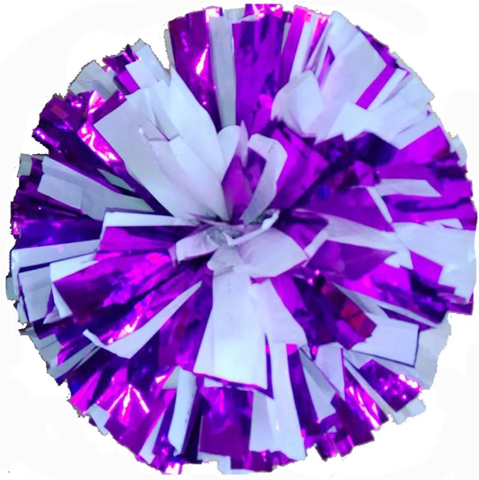 ZWCSHUU Cheerleader Pom Poms 2Pcs 32cm Cheerleader Pompon With Rings Handle Colourful Cheerleading Pom Poms For Dance Party Game Sport(Color3)
