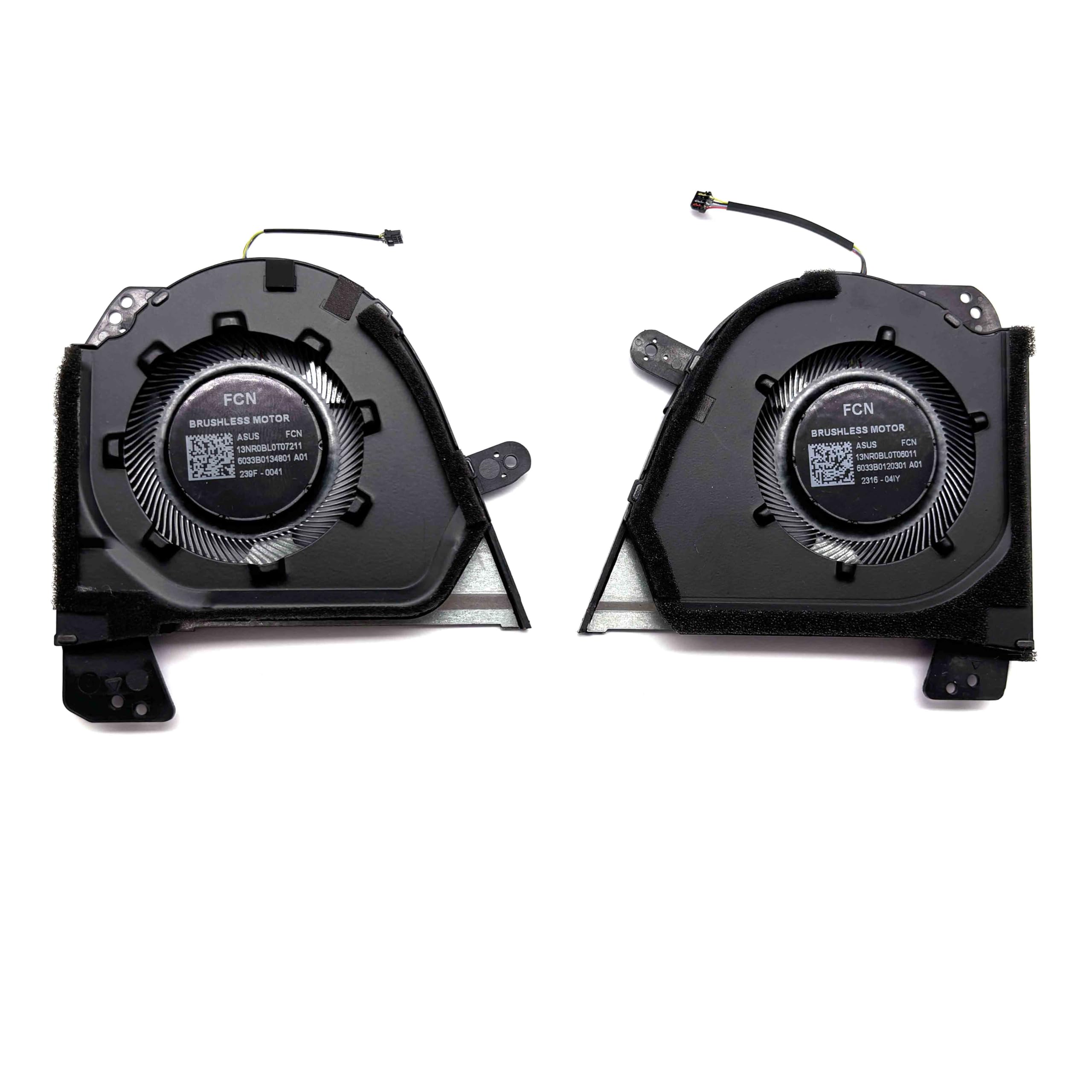 BestParts CPU+GPU Cooling Fan Replacement for ASUS ROG Zephyrus G16 2023 GU603V (GU603VI GU603VU GU603VV, GU603ZI GU603ZU GU603ZV), P/N: