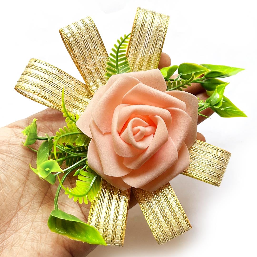【flower　プロフ(必)同封X様専】コスチュームキューピー 計28個 ADIKALA™ Handmade Artificial Foam Flower Bunch for Trousseau