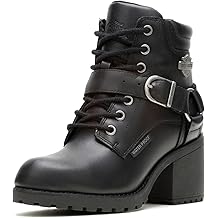 womens Howell 5"蕾丝皮革摩托车休闲靴