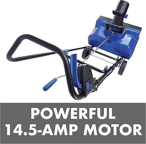 Vista 42 de Snow Joe Soplador de nieve eléctrico con cable de 15 amperios, camino de limpieza de 22 pulgadas con luces LED duales, barrena de acero, canal
