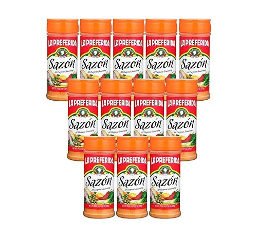 La Preferida Sazón Seasoning - Mezcla de especias mexicanas multiusos, vegano, sabor audaz de pimentón, ajo y cebolla, condimento de un solo paso
