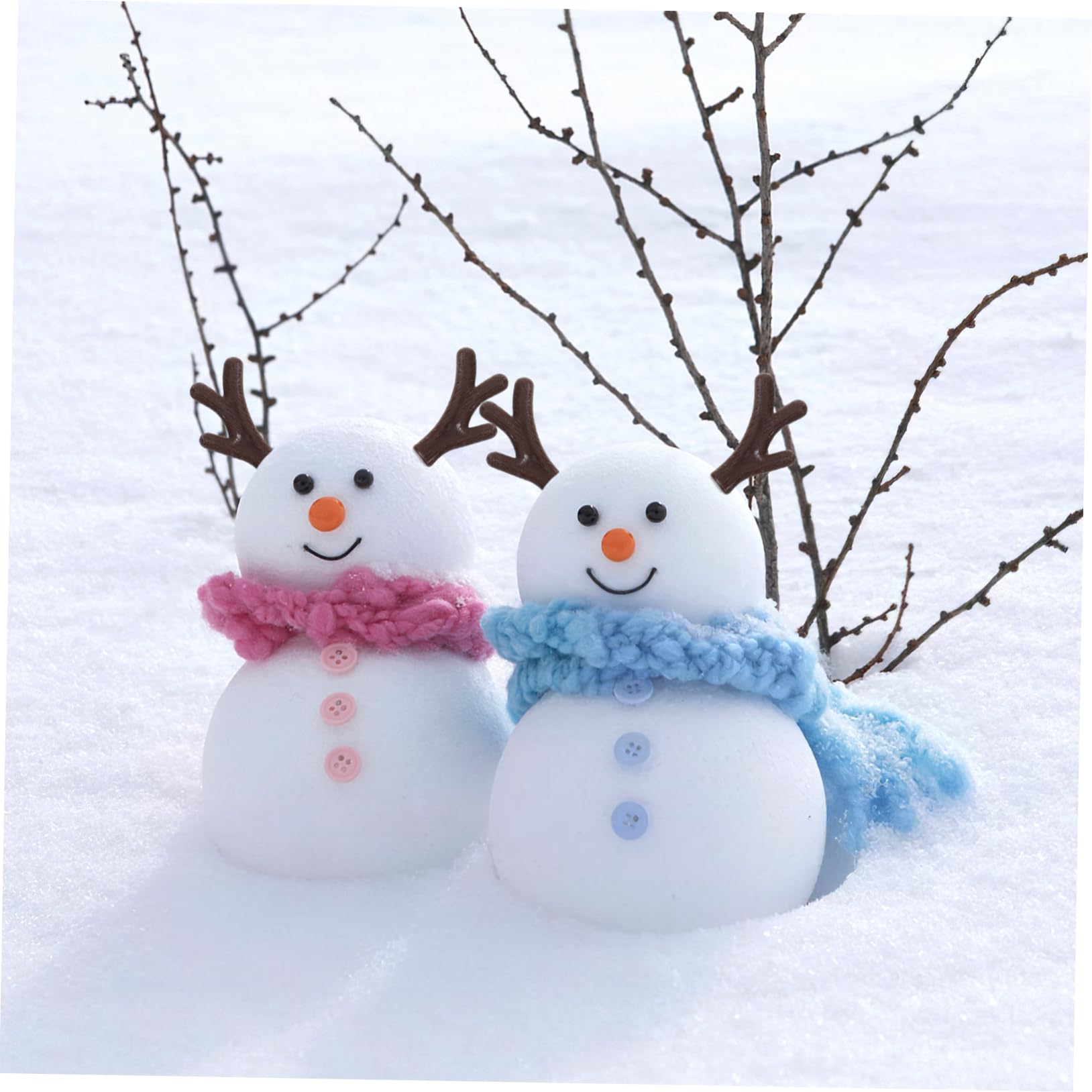5 Set 100 di Pupazzo di Neve Kit di Accessori Decorativi per Pupazzo di Neve Mini Forniture Artigianali Natalizie per Realizzare 100 Pezzi * 5