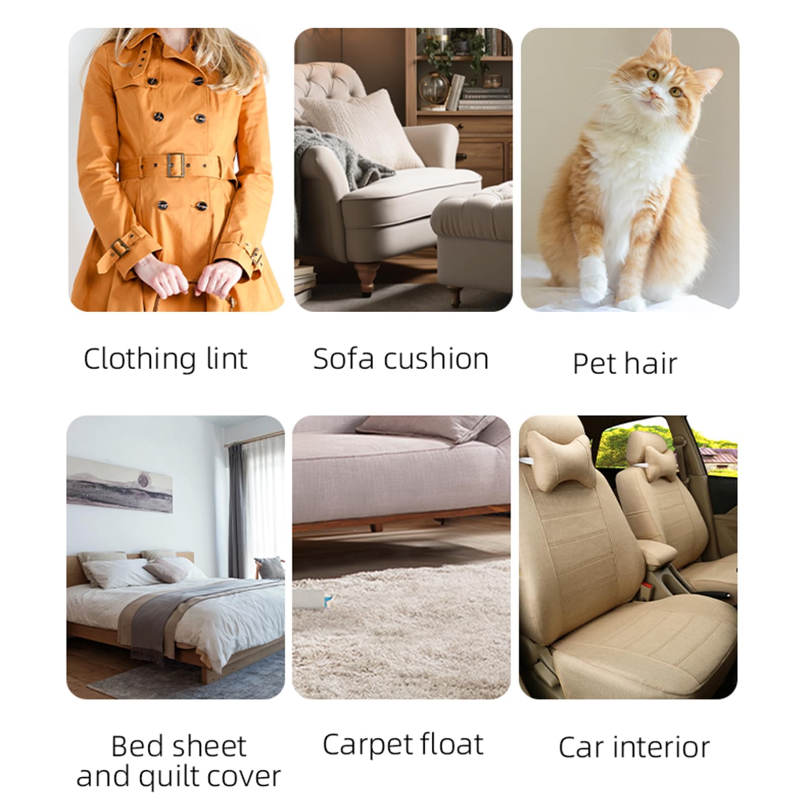 Gant Anti Poils Animaux, Double Face Réutilisable Gant Statique Attrape-Poils, Brosse Poils Animaux pour Chiens & Chats, Gant Poil Chat pour Meubles, Vêtements, Tapis & Voiture 1 Pièces