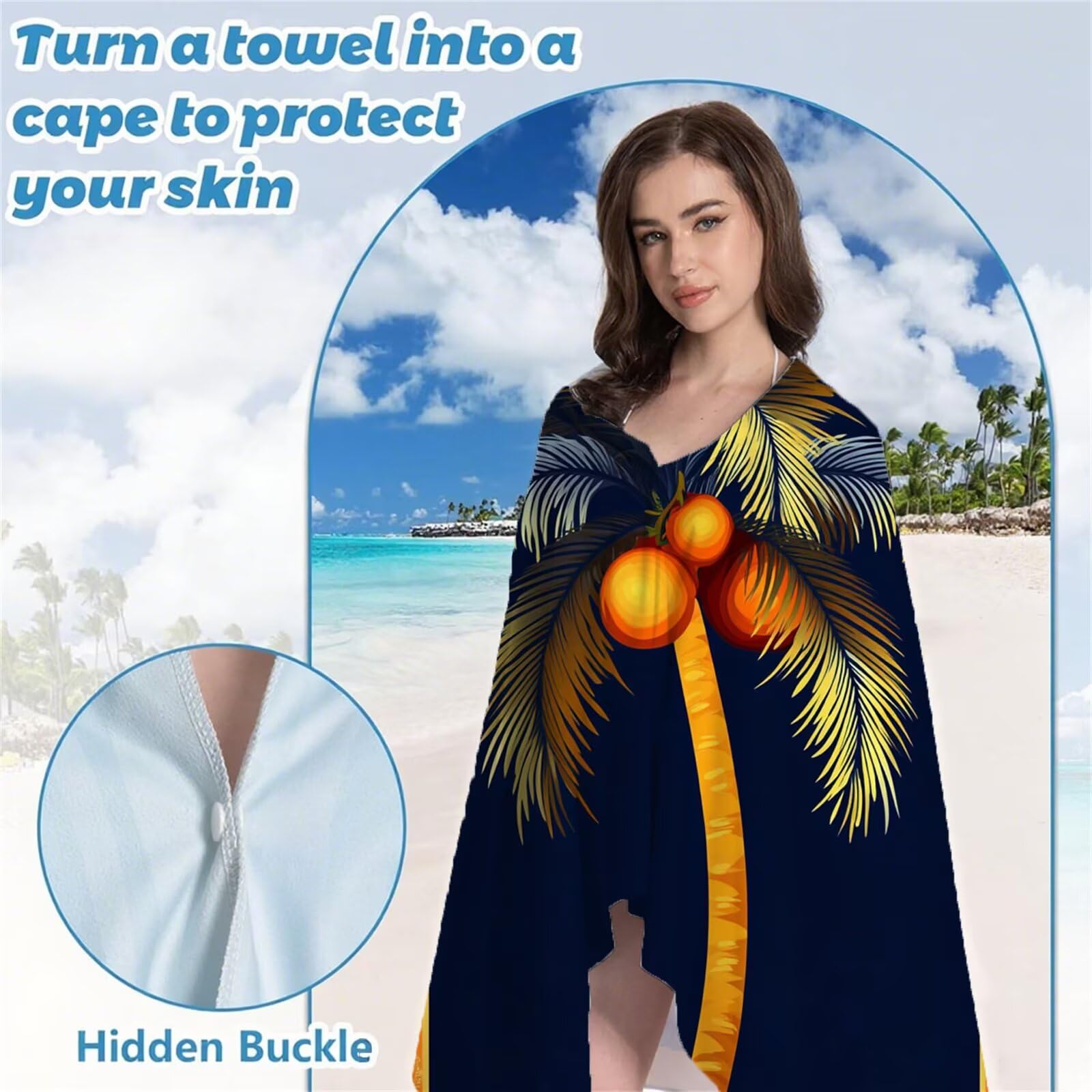 Strandtuch XXL, Microfaser Handtuch Groß 80x180 cm Stranddecke Sandfrei Reisehandtuch Schnelltrocknen Badetuch Sporthandtuch für Damen Herren Reise Urlaub Sauna Summer Strand Must Haves 2 Pack S-53