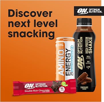 Optimum Nutrition Essential Amino Energy + Electrolytes, Ready to Drink Sugar Free EAA Energy Drink with Electrolytes and Caffeine, Workout Supplement for Men and Women, Orange, 24x250 ml
