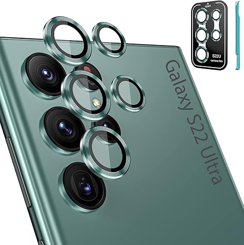 Miniatura 11 de Tensea Protector de lente de cámara compatible con Samsung Galaxy S26 Ultra, protector de pantalla de vidrio templado 9H, anillo individual de