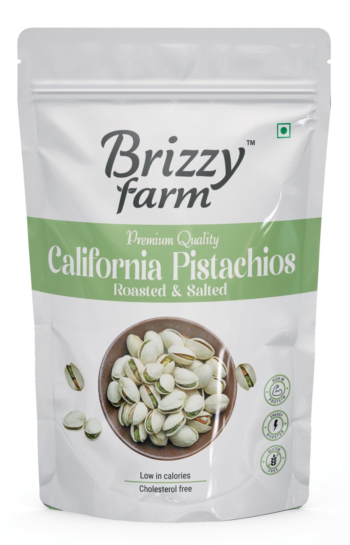 Brizzy Farm Premium California Roasted & Salted Pistachios 500 gms, Pista | Nuts & Dry Fruits | Crunchy & Deliciously Healthy (B0D8L7LSF8) Amazon Price History, Amazon Price Tracker