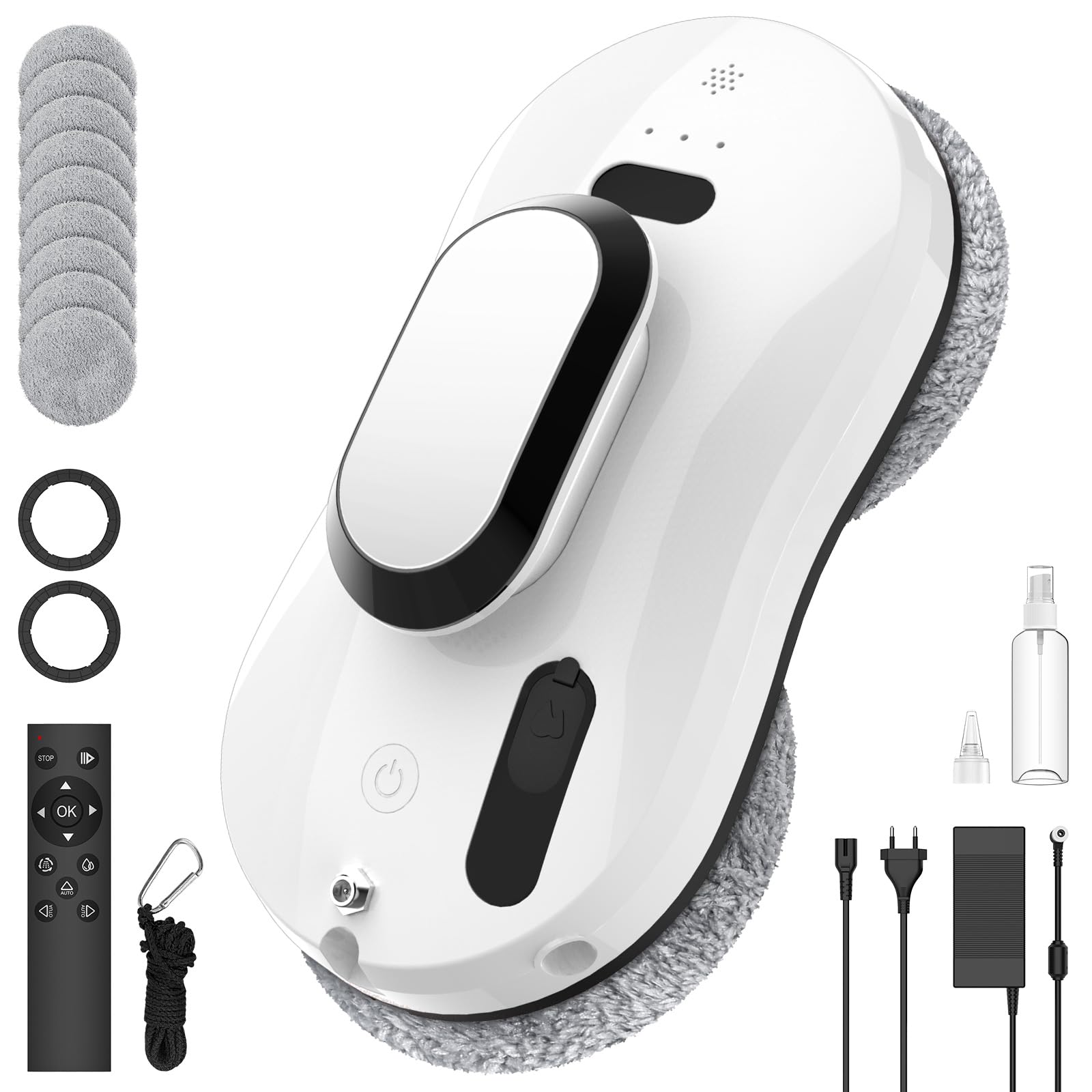 Fensterputzroboter Mit Wasserstrahl - 5600Pa Saugkraft Für Glas & Spiegel