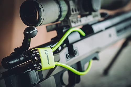 Miniatura 4 de Lockdown Candado de pistola de cable de 15 pulgadas con diseño aprobado por el Departamento de Justicia de California y candado con llave para