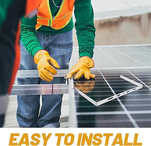 Miniatura 5 de Yardwe Soporte de panel solar Fijación Montaje en panel solar Soporte de paneles solares Soporte de panel solar Soporte de soporte de panel solar