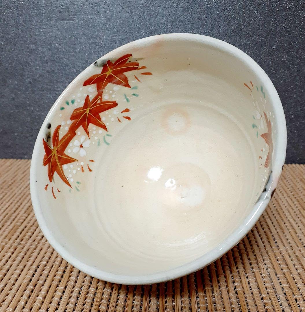 Amazon.co.jp: 京焼 清水焼 野々村仁清写し 紅葉の図 茶碗 茶道具 茶器