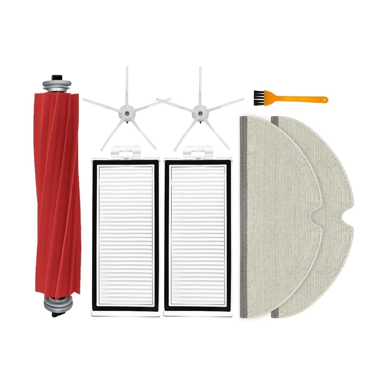 PORRSYDCD Main Side Brush Hepa Filter Mop Cloths Dust Bag，Compatible With Roborock Q7 MAX+ / Q7+ / Q7 / T8 Robot Vacuum Cleaner Accessories(Set K)