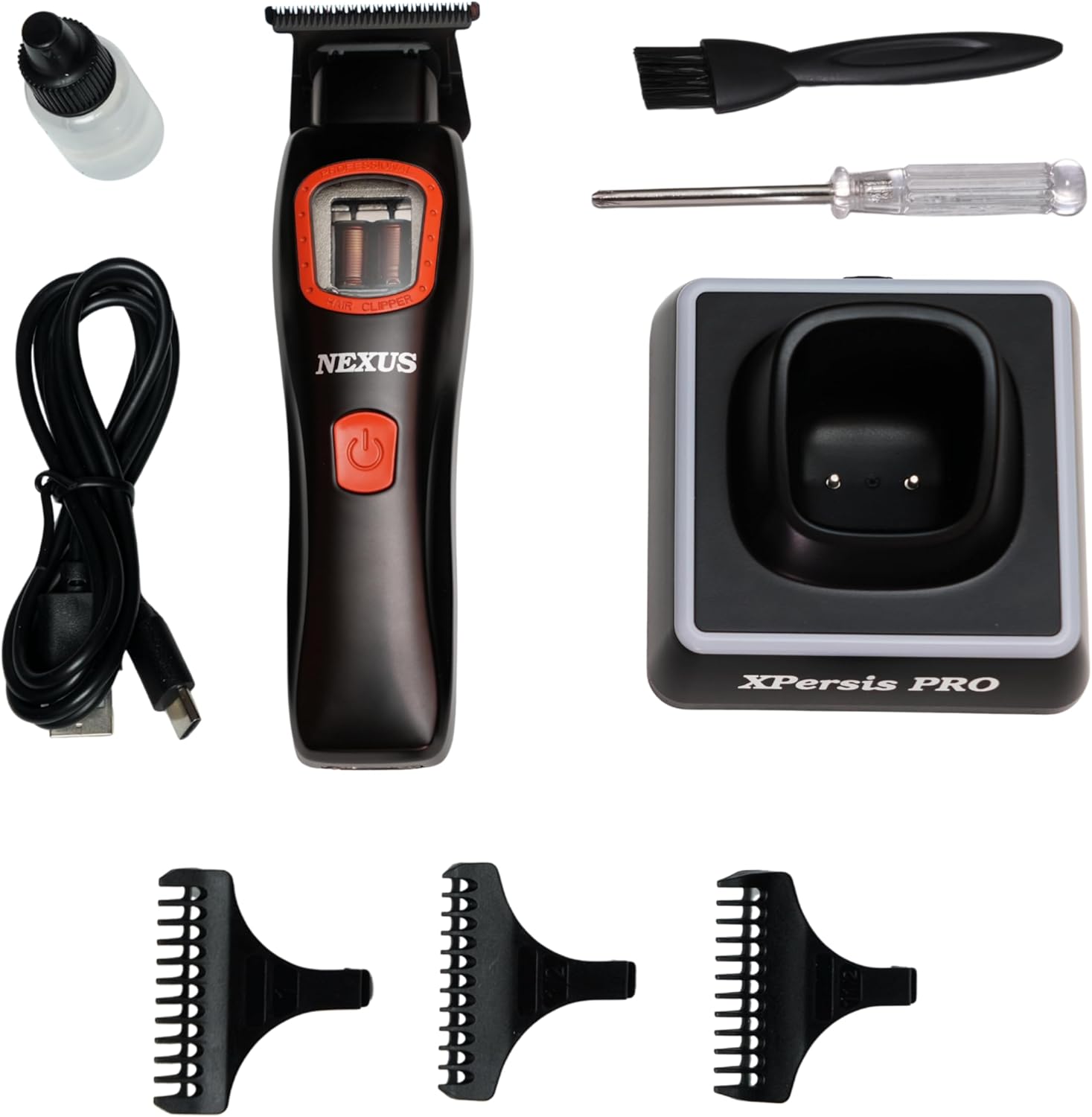 PRO Mini Nexus Professional Barber Hair Trimmer for Men Vector Motor Dual Coil 9000 RPM Low Vibration