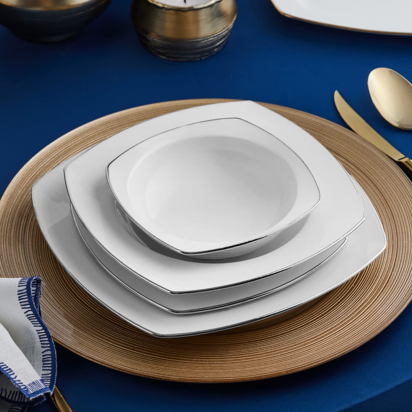 Porcelaine crème de prestige Karaca Chiara : service de table moderne 60 pièces pour 12 convives