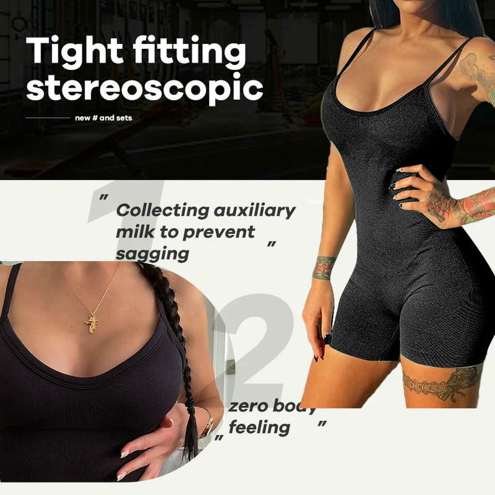 Shapewear damski kombinezon do jogi, seksowny, jednoczęściowy, spaghetti, pasek, kontrola brzucha, wyściełany biustonosz sportowy