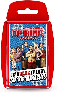 Top Trumps The Big Bang Theory 30 Top Moments Specials Card Game, Relive your favourite moments with Sheldon, Amy, Leonard, Raj, Howard, Bernadette and Penny, a great gift for ages 6 plus