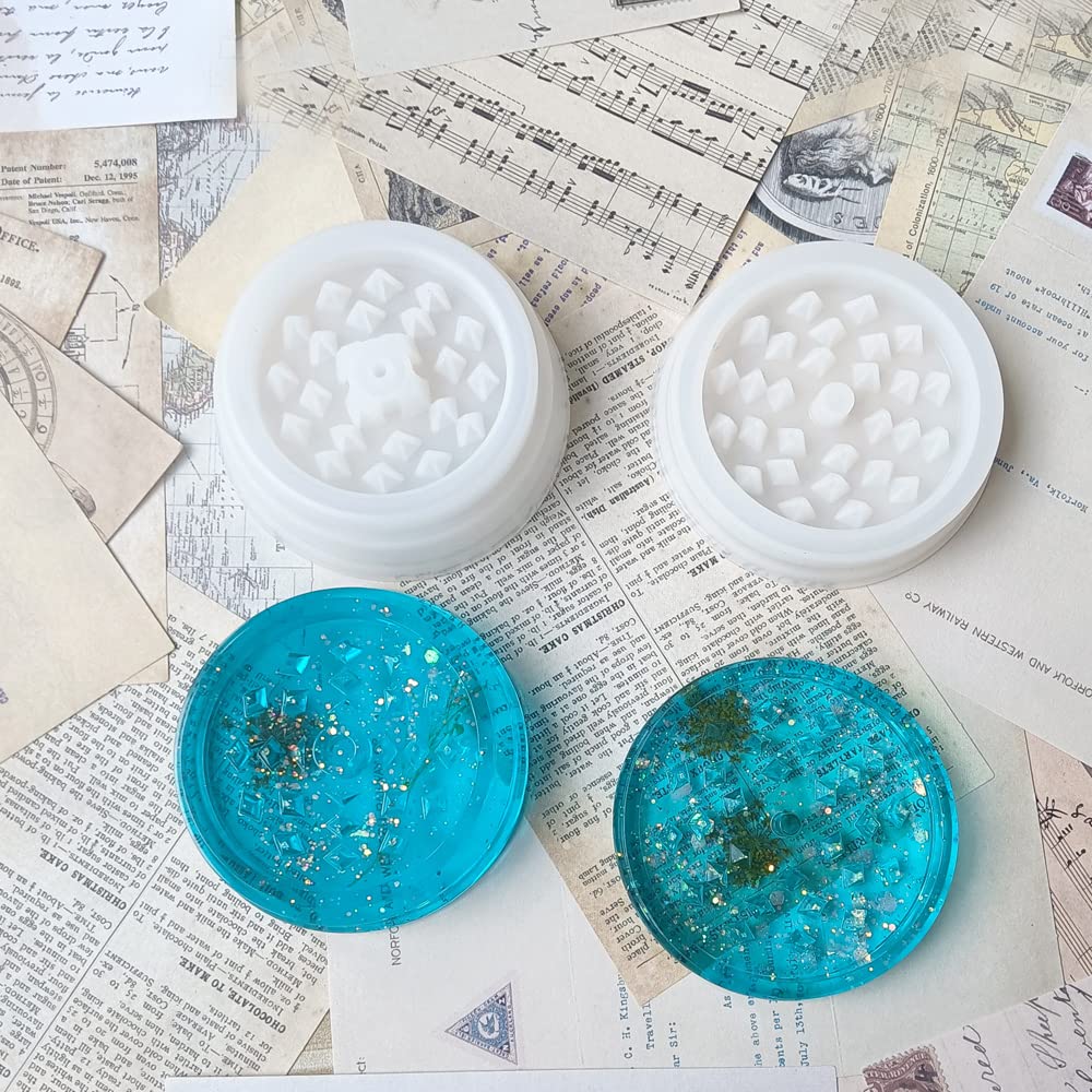how to make a tobacco grinder 2 Pairs Tobacco Herb Grinder - Silicone Resin Mould Spice Mills Grinder  Mold Crusher