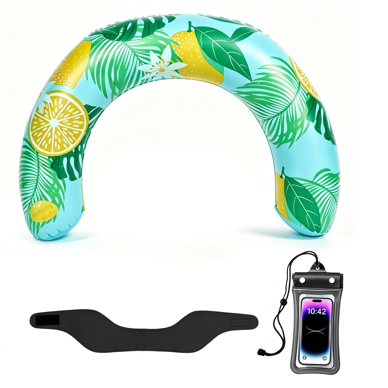Inflatable Pool Rafts (Black, 1PC)