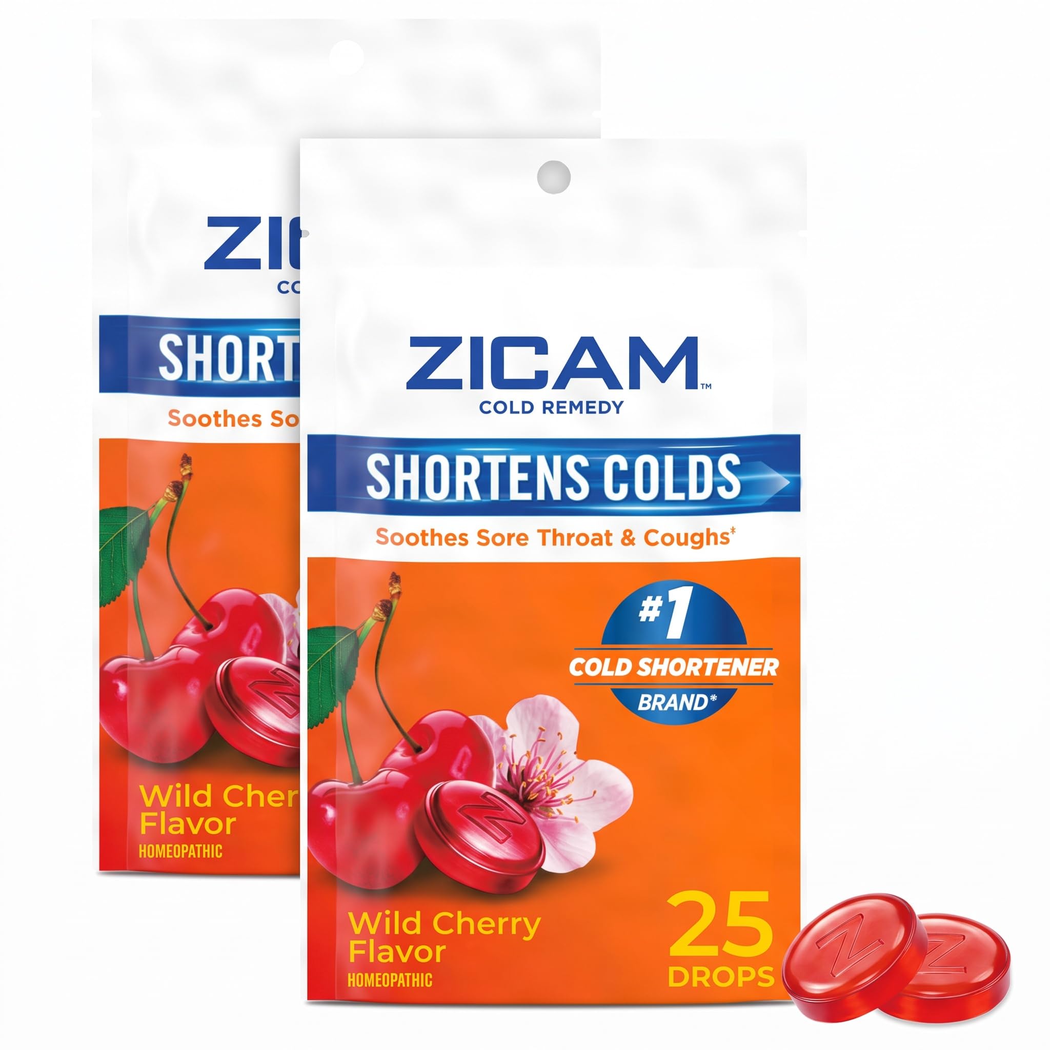 Zicam Cold Remedy Zinc Cough Drops, Wild Cherry Flavor, 25 Count — Amazon image 9