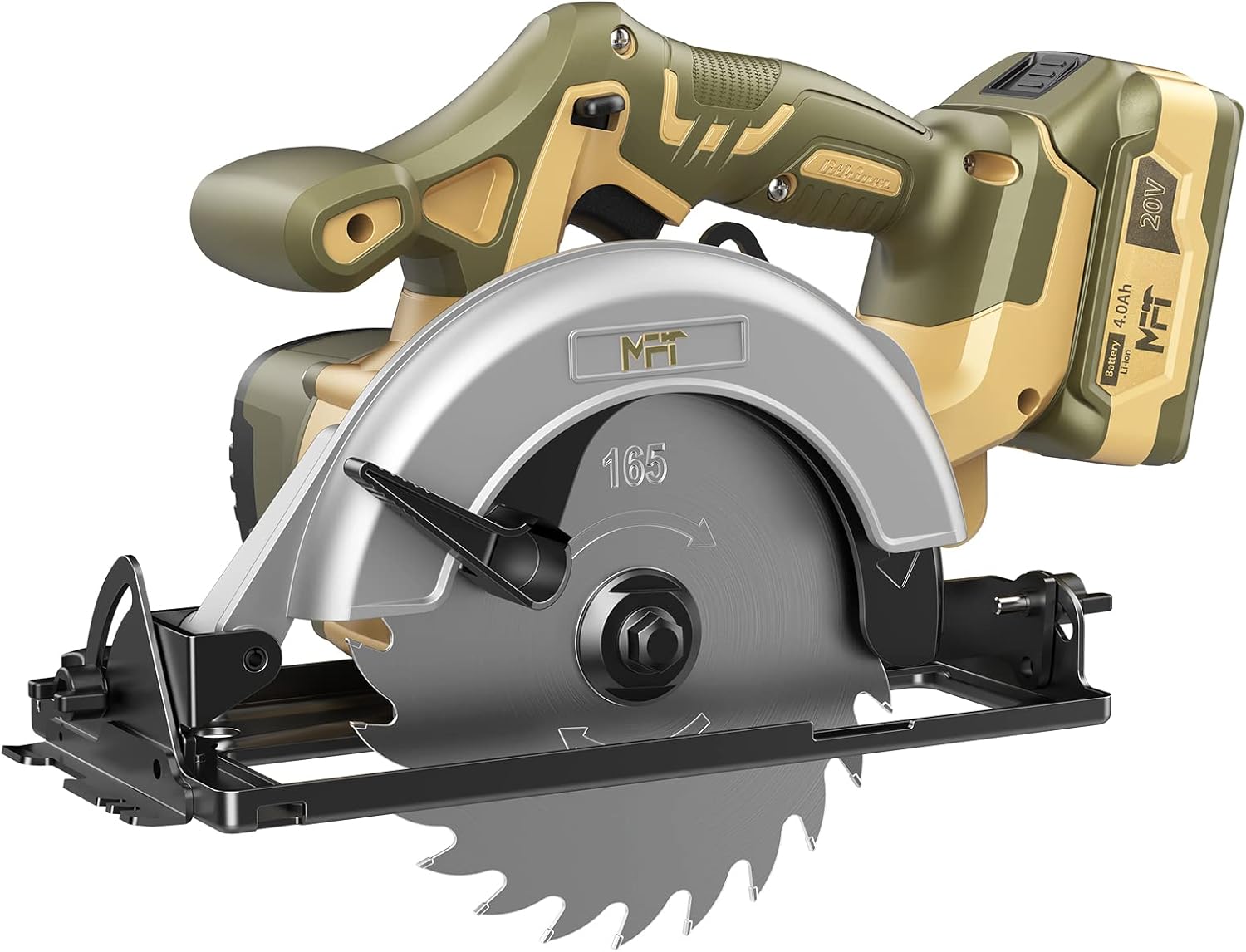 MFT 20V Cordless Circular Saw, 3800 R/Min NoLoad Speed Power Saws, Pre