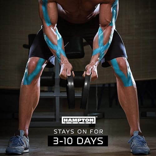 Miniatura 2 de Hampton Adams | As Seen on Shark Tank | Elastic Kinesiology Tape (Bulk Roll) | 135ft Uncut | Supports & Protects Muscle Wrist Knee Shoulder Back