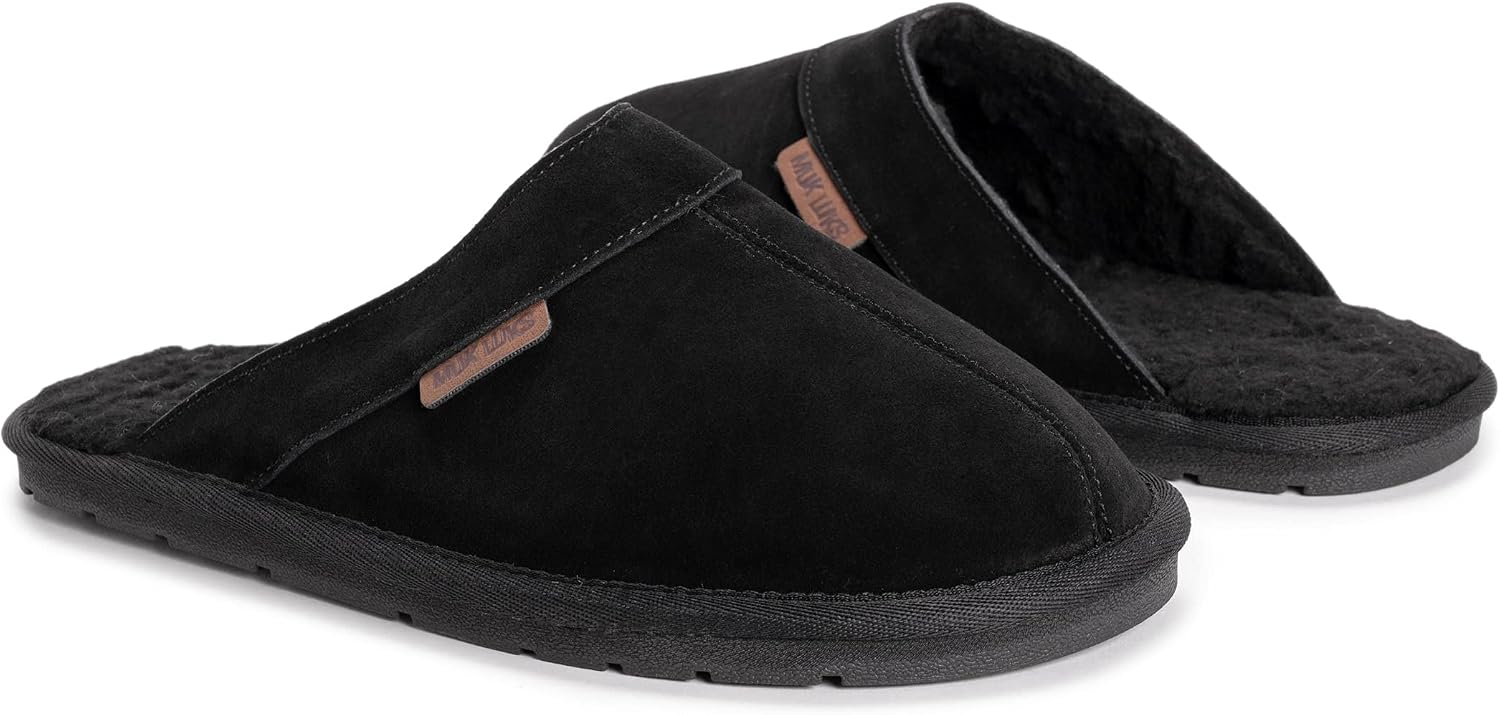 MUK LUKS Men's Leather Goods Abbott Slipper