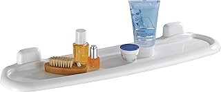 WENKO Tablette Salle de bain Pure, Plastique (ABS), 58 x 5.5 x 14 cm, Blanc
