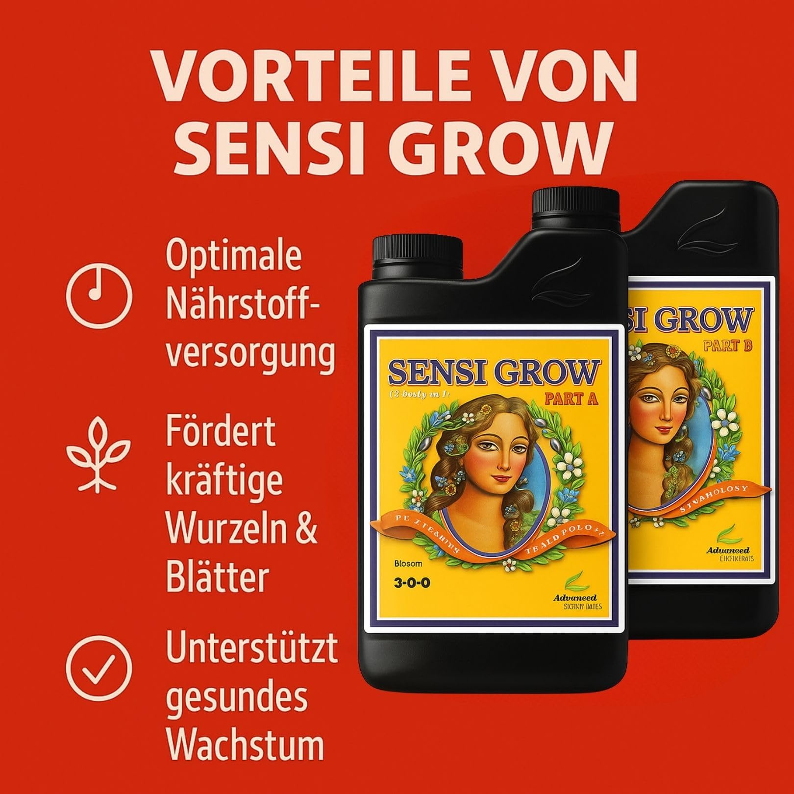 Weedness Advanced Nutrients pH perfect Sensi Grow A&B 5 Liter - NPK Dünger Grow Anbau Indoor Erde Flüssigdünger Organischer Bio