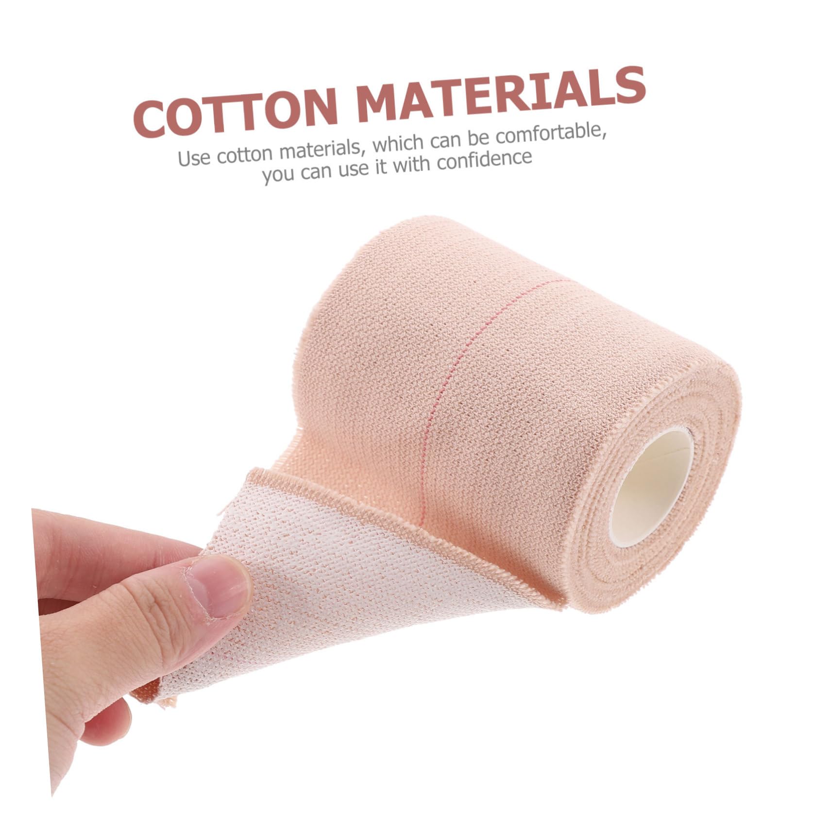 SHERCHPRY Cinta Adhesiva Para La Muñeca Bandas Elasticas Cinturones Elasticos Venda Cohesiva Deportes Muñequera Deportiva Envoltura De Vendajes Capacitación Algodón 2 Rollos*4