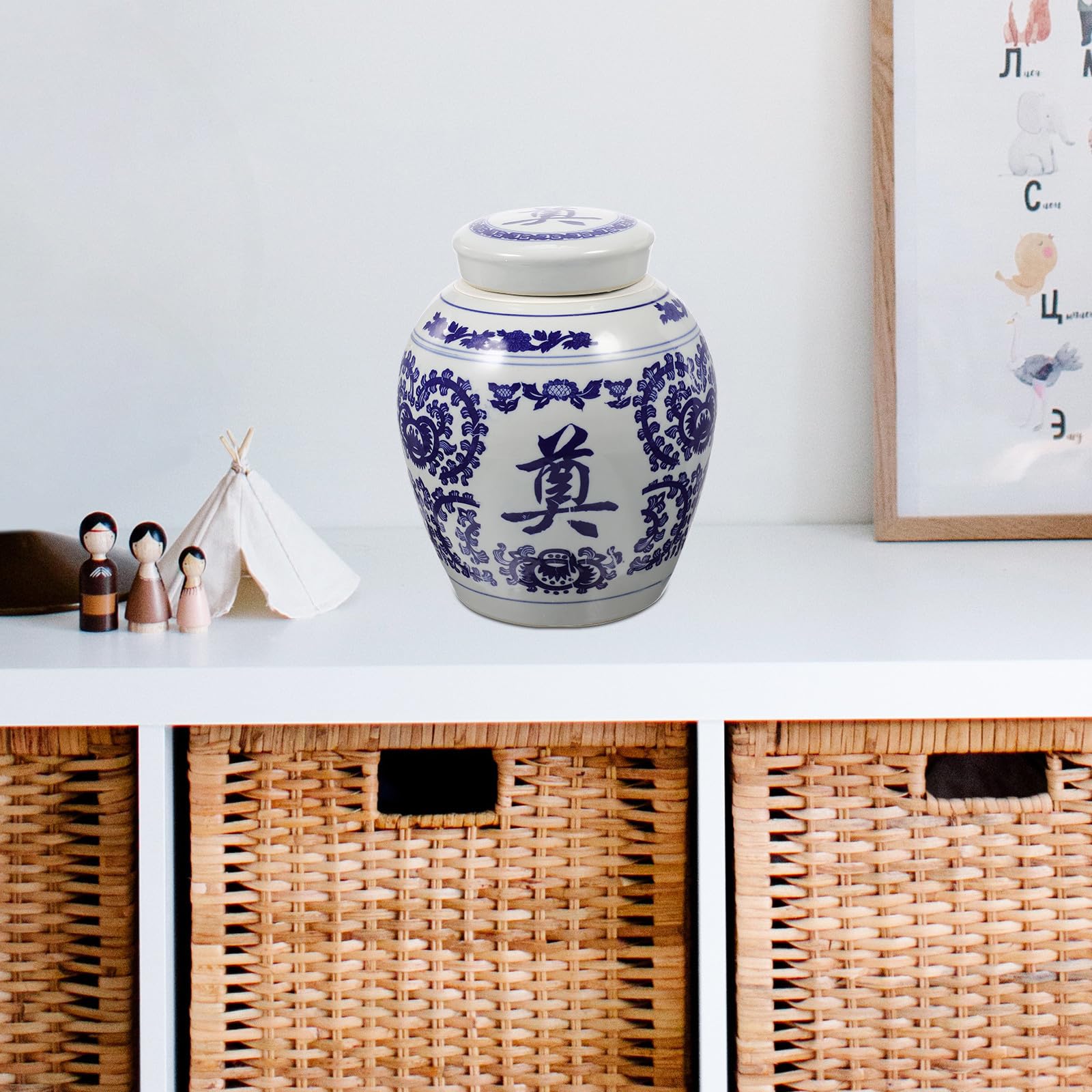 Urna Commemorativa per Ceneri Umane in Ceramica 4,5