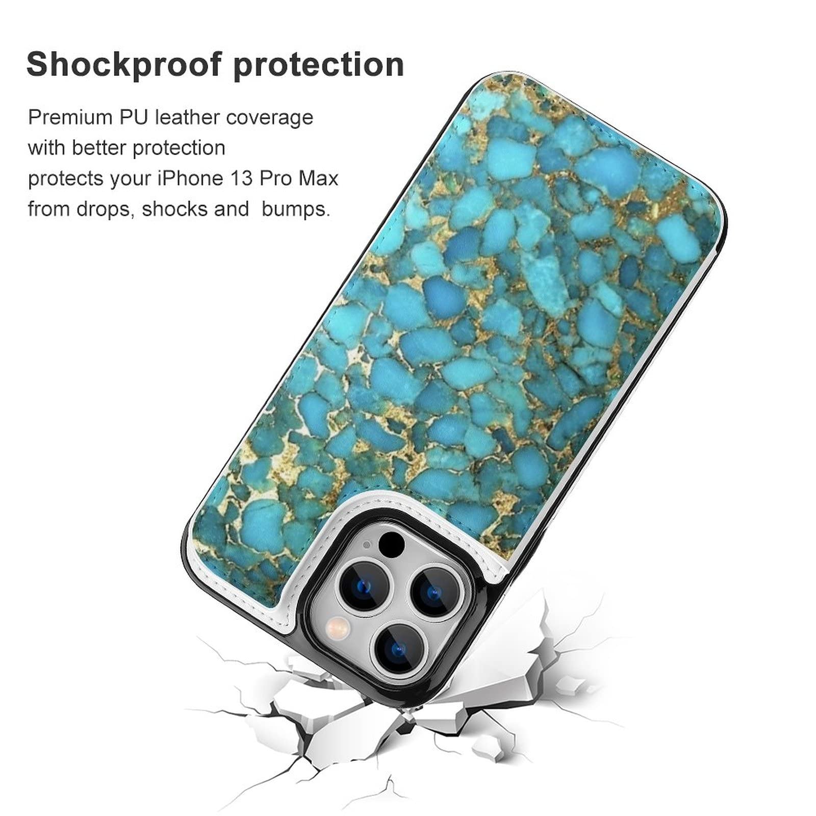 Amazon.co.jp: koana ターコイズブルーフォンケース iPhone 13 Pro Max