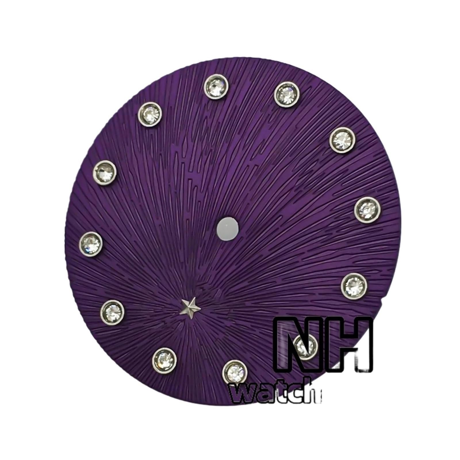 1 Uds. Esfera de diamante Star MOP de 24,5mm for reloj de mujer NH05