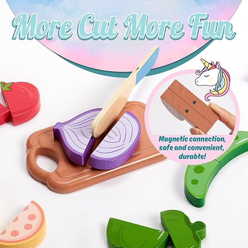 Miniatura 4 de Juego de comida de madera para niños, accesorios de cocina para niños, juego de ollas y sartenes, juegos de cocina, juego de juguetes de cocina,