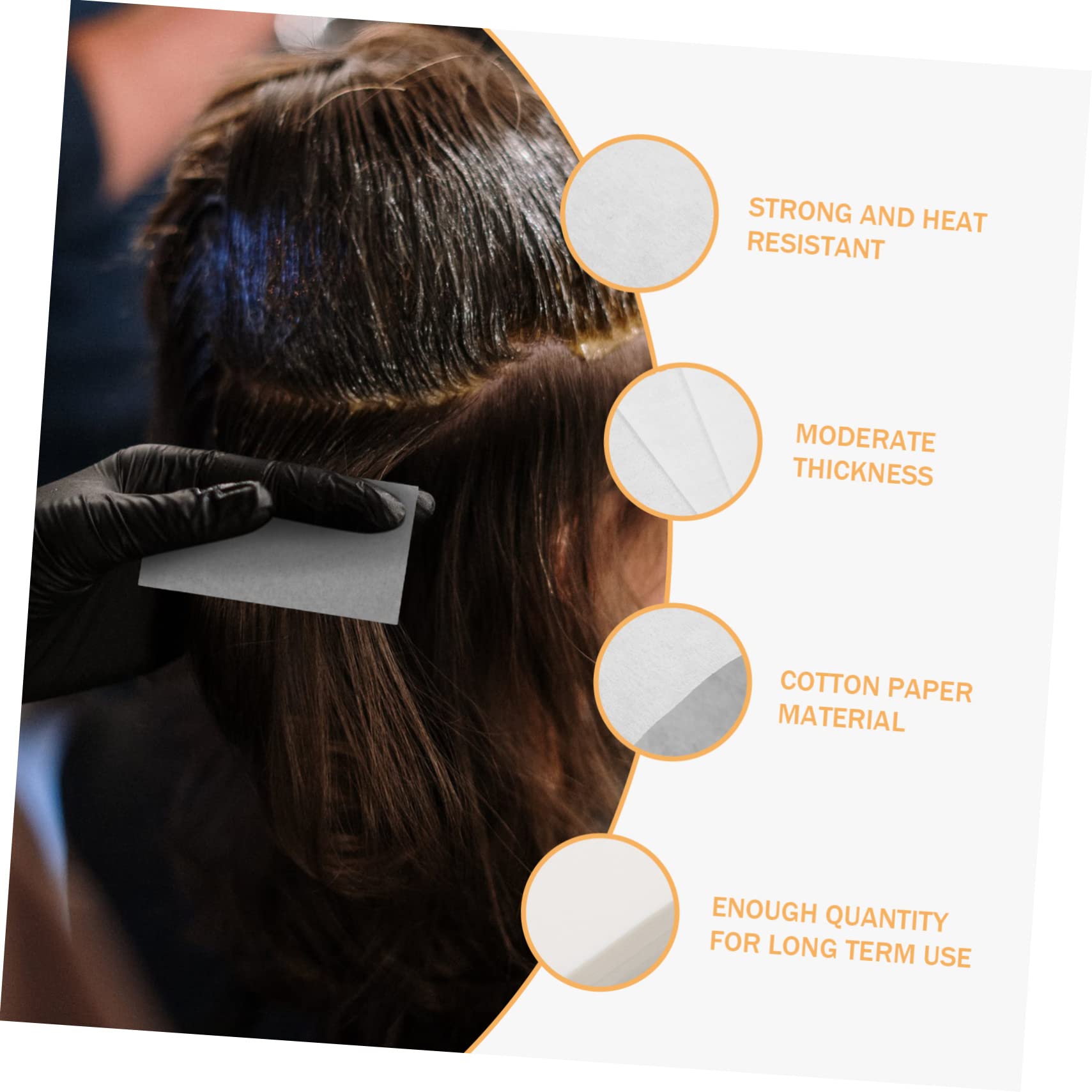 Baluue 1 Pack Hair Curling Perm Paper Styling End Wraps for Salon Foam Curl Papers