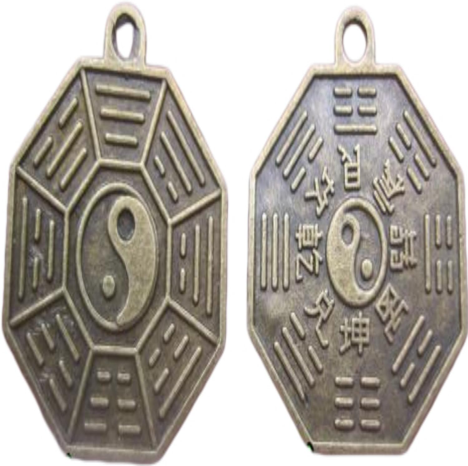 风水工艺饰品配件 仿古铜钱/合金小八卦铜钱吊坠 fengshui Chinese Tassel Ornaments-1077